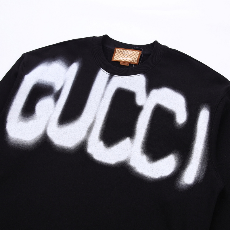 Свитшот Gucci X Balenciaga Spray Paint "Black" фото № 9