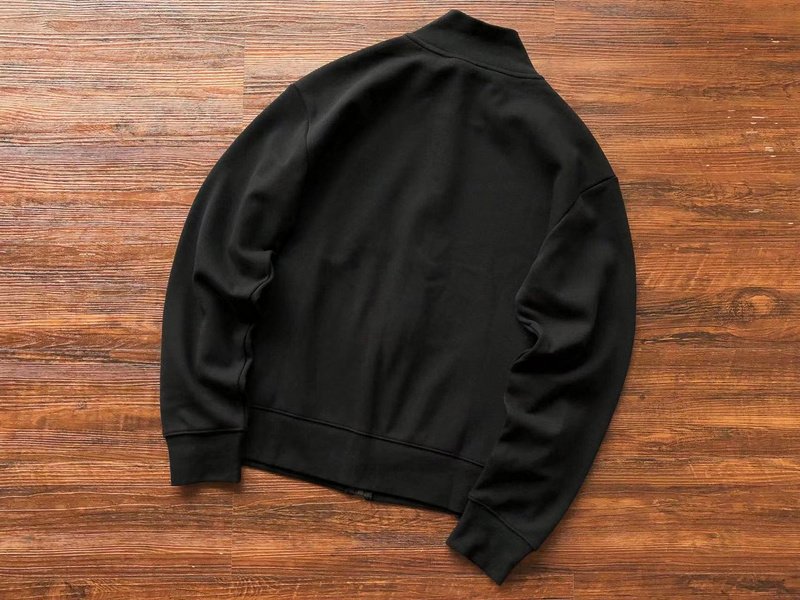 Толстовка Lacoste Small Logo And Zipper "Black" фото № 2