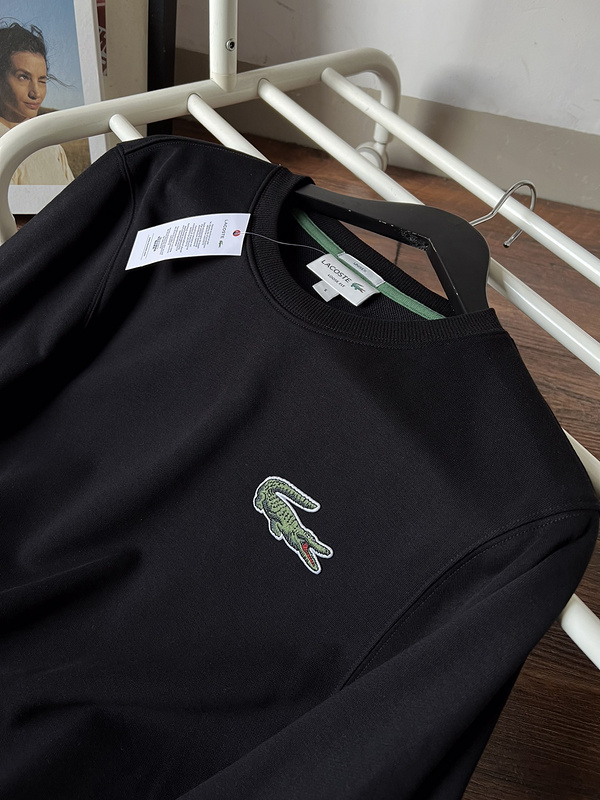Свитшот Lacoste With A Crocodile "Black" фото № 2