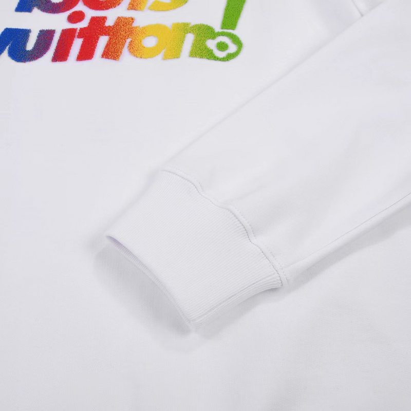 Свитшот Louis Vuitton Fluffy Brand Logo "White" фото № 2