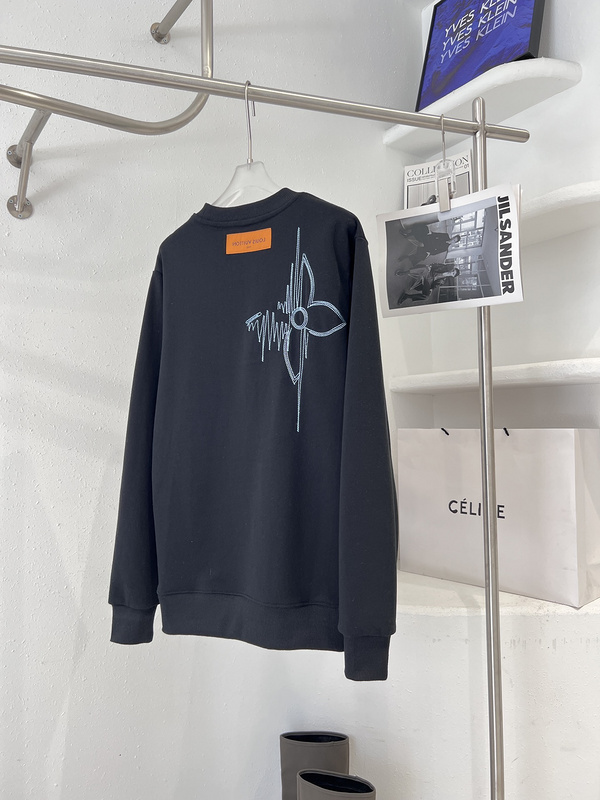Свитшот Louis Vuitton Embroidery "Black" фото № 2