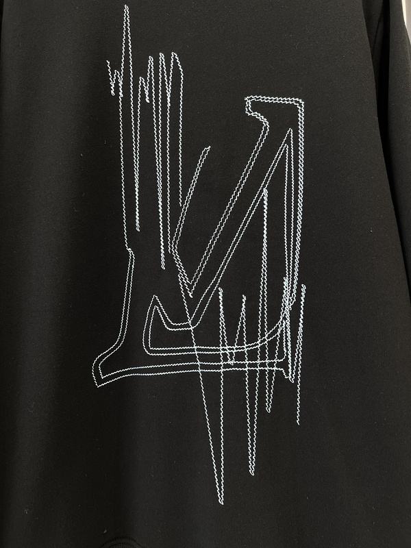 Свитшот Louis Vuitton Embroidery "Black" фото № 3