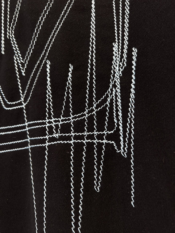 Свитшот Louis Vuitton Embroidery "Black" фото № 5