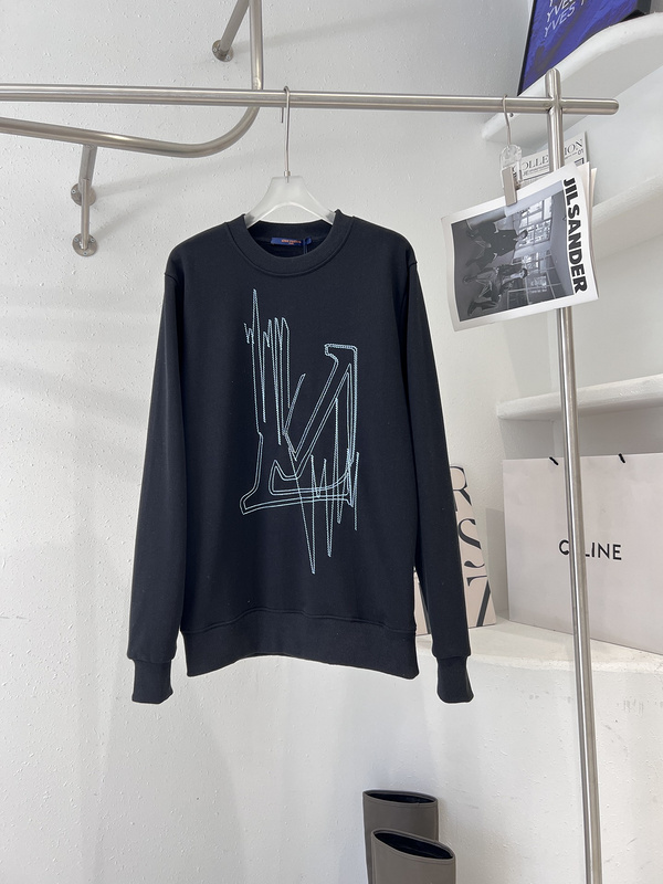 Свитшот Louis Vuitton Embroidery "Black" фото № 6