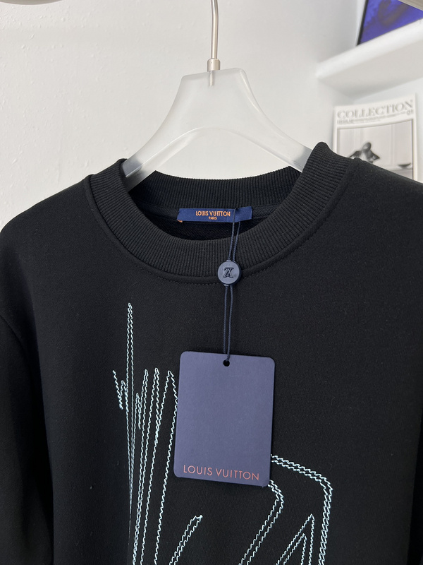 Свитшот Louis Vuitton Embroidery "Black" фото № 8