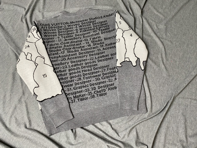 Свитшот Louis Vuitton Many Unknowns "Gray" фото № 4