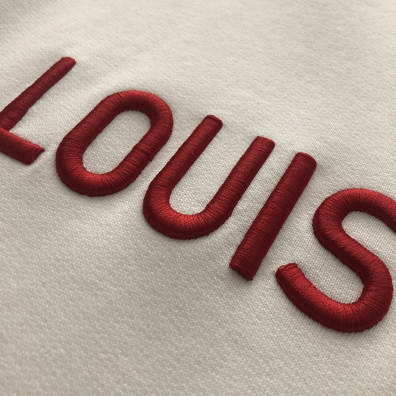 Свитшот Louis Vuitton Red Text Logo "White" фото № 7