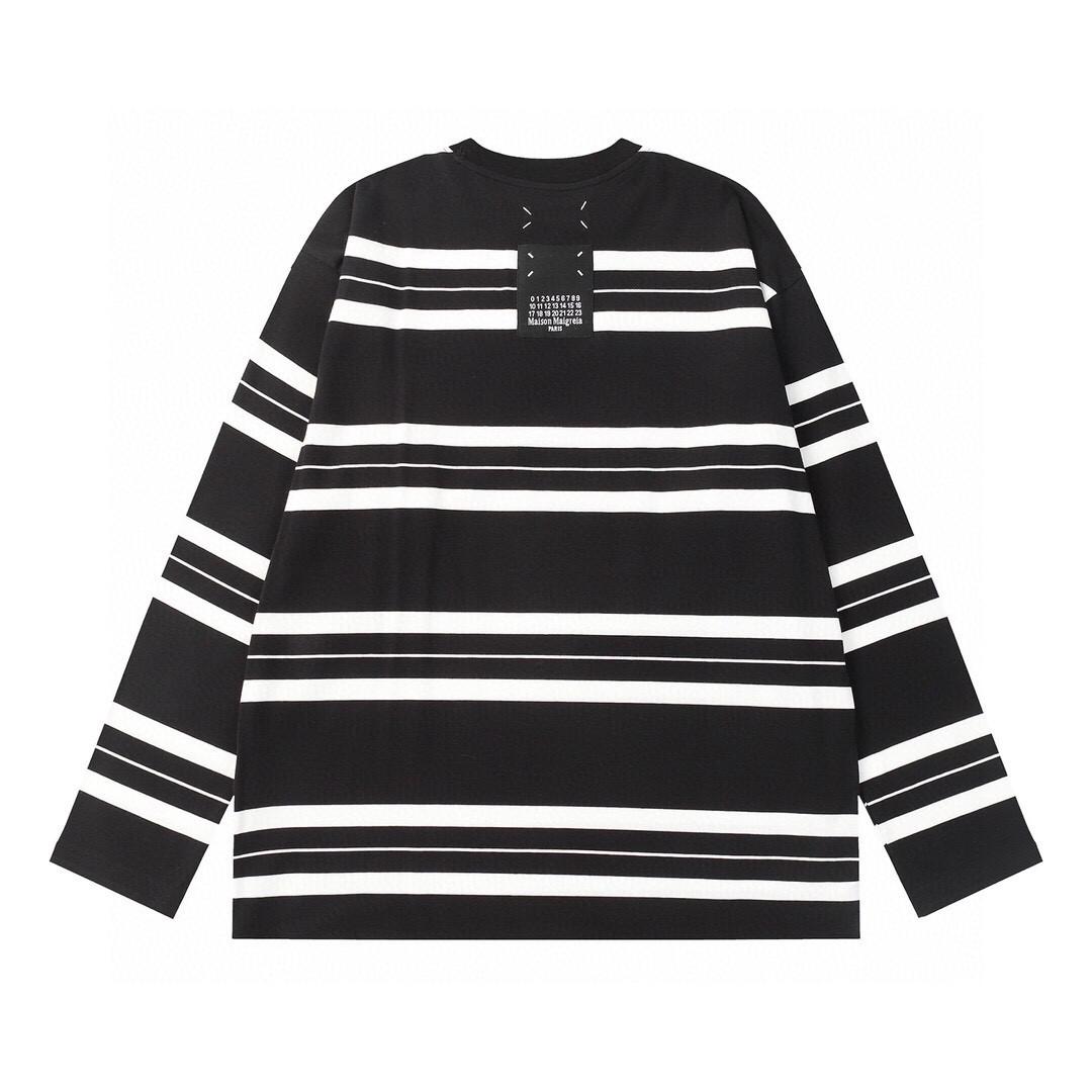 Лонгслив Maison Margiela Striped "Black" фото № 2