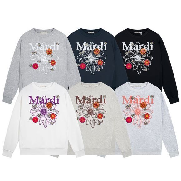 Свитшот Mardi Mercredi One Big Flower And Little Flowers "Light Gray" фото № 2
