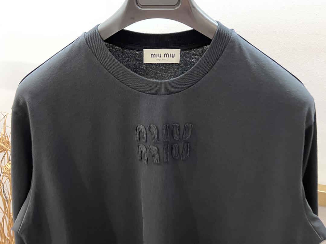 Свитшот Miu Miu Frontside Upside Clear Logo Miu Miu "Black" фото № 2