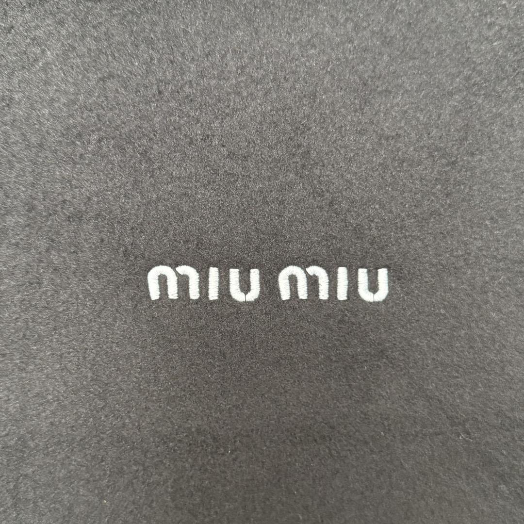 Свитшот Miu Miu White Frontside Logo Two Frontside Pockets "Gray" фото № 3