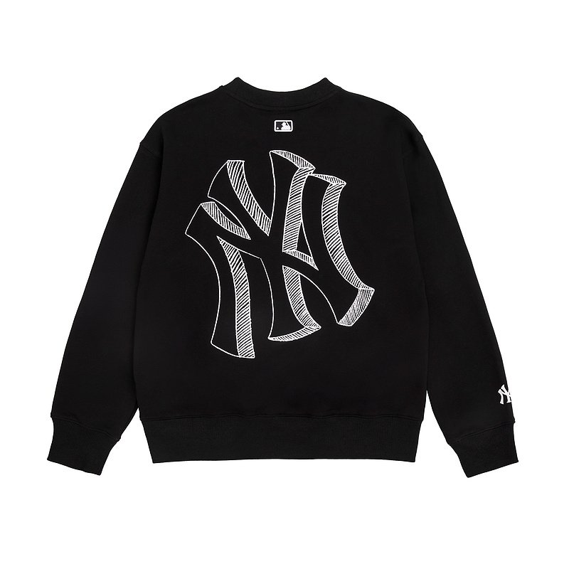 Свитшот MLB Letter B And Brand Logo "Black" фото № 2