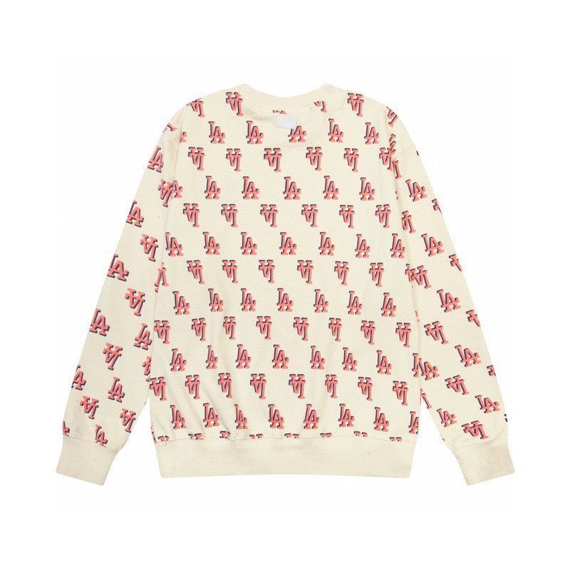 Свитшот MLB Classic Monogram Front Pattern Overfit Boston Red Sox LA Dodgers NY "White" фото № 2