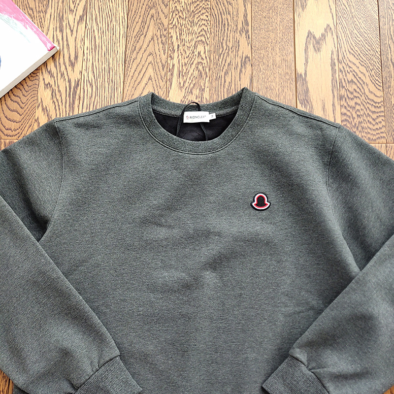 Свитшот Moncler With Logo "Black/Gray" фото № 8