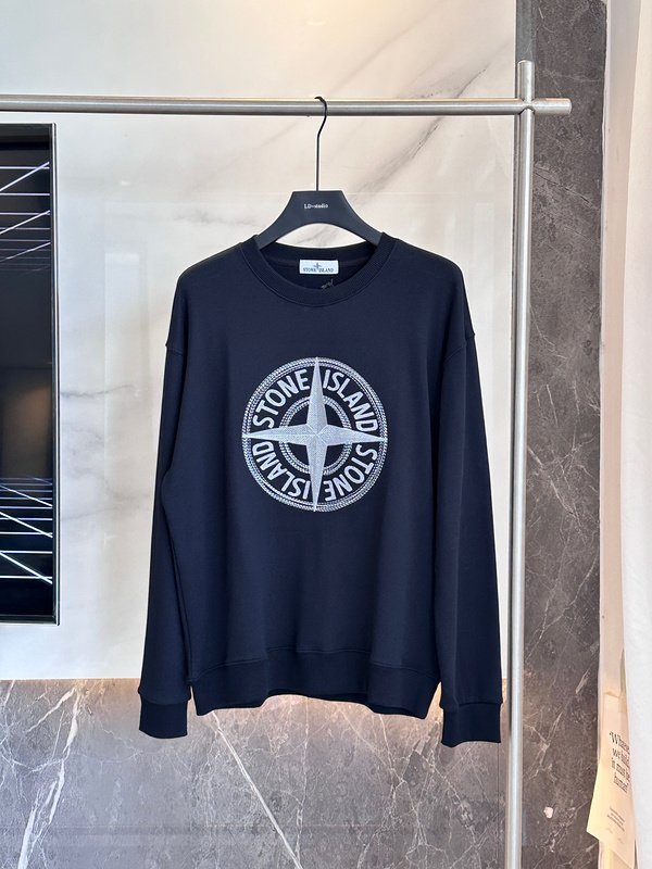 Свитшот Stone Island Large Logo Print "Blue" фото № 2