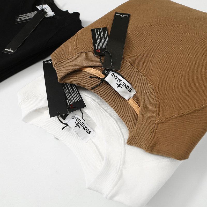 Свитшот Stone Island Solid Color With Patch "Brown" фото № 2