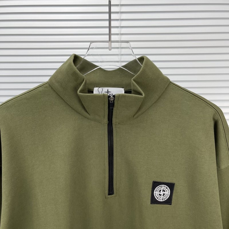 Свитшот Stone Island With Logo - Patch ZIP "Green" фото № 5