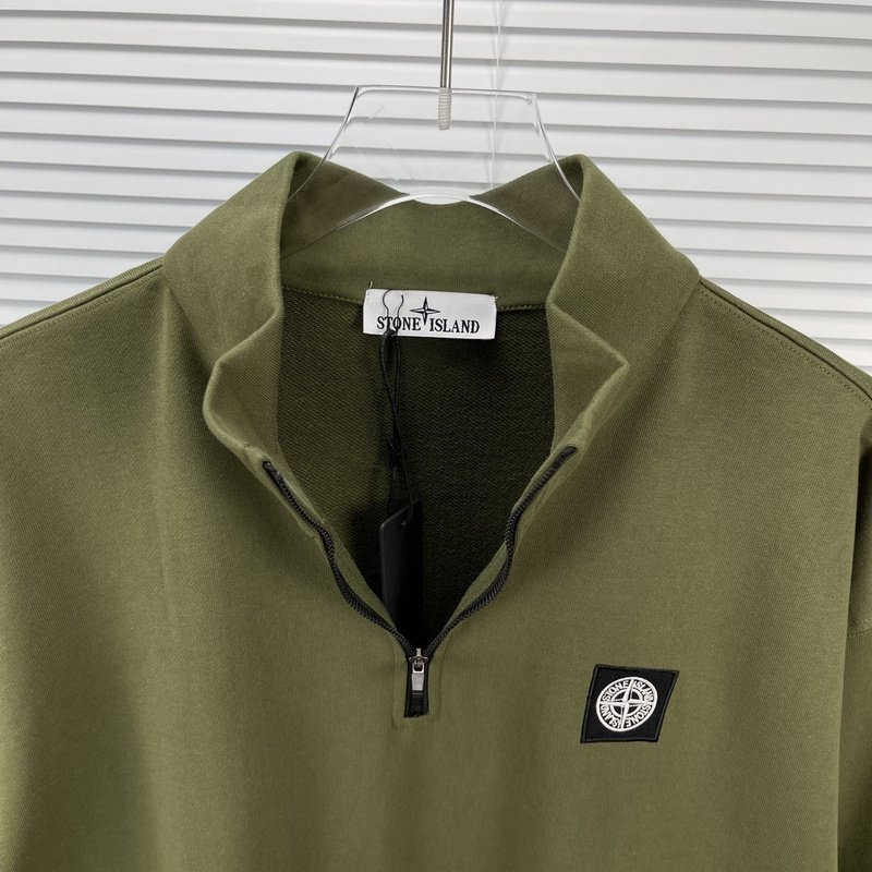 Свитшот Stone Island With Logo - Patch ZIP "Green" фото № 6