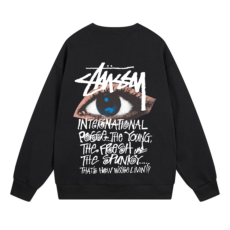 Свитшот Stussy Blue Eye And Text "Black" фото № 2