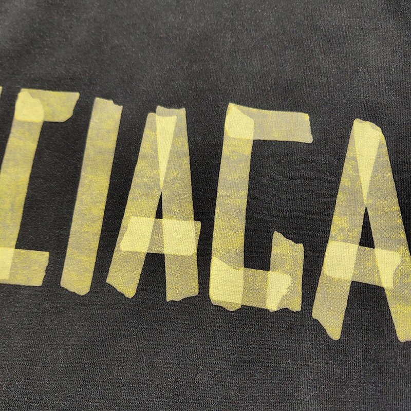 Майка Balenciaga Sporty Style With Logo "Black" фото № 7