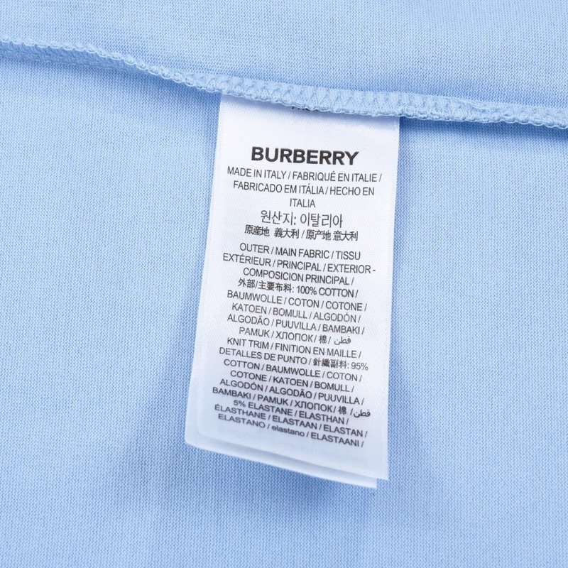 Майка Burberry With Logo Brand "Blue" фото № 3