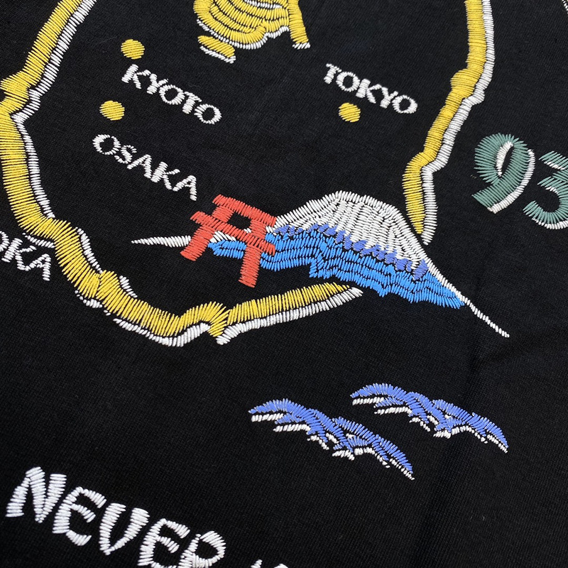 Футболка A Bathing Ape Map "Black" фото № 3