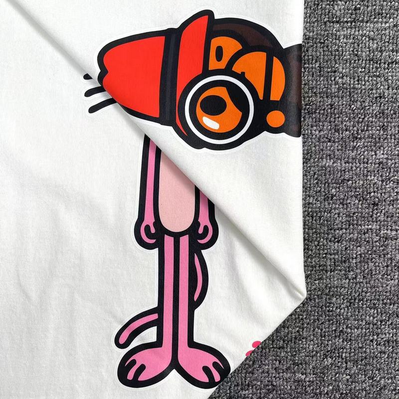 Футболка A Bathing Ape In The Footsteps "White" фото № 3