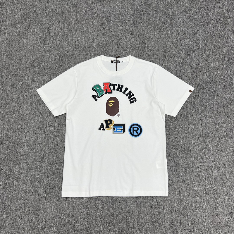 Футболка A Bathing Ape Hairy Monkey "White" фото № 4