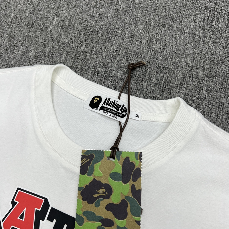 Футболка A Bathing Ape Hairy Monkey "White" фото № 2