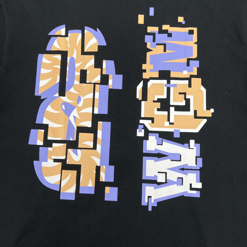 Футболка A Bathing Ape Crumbled Image "Black" фото № 6