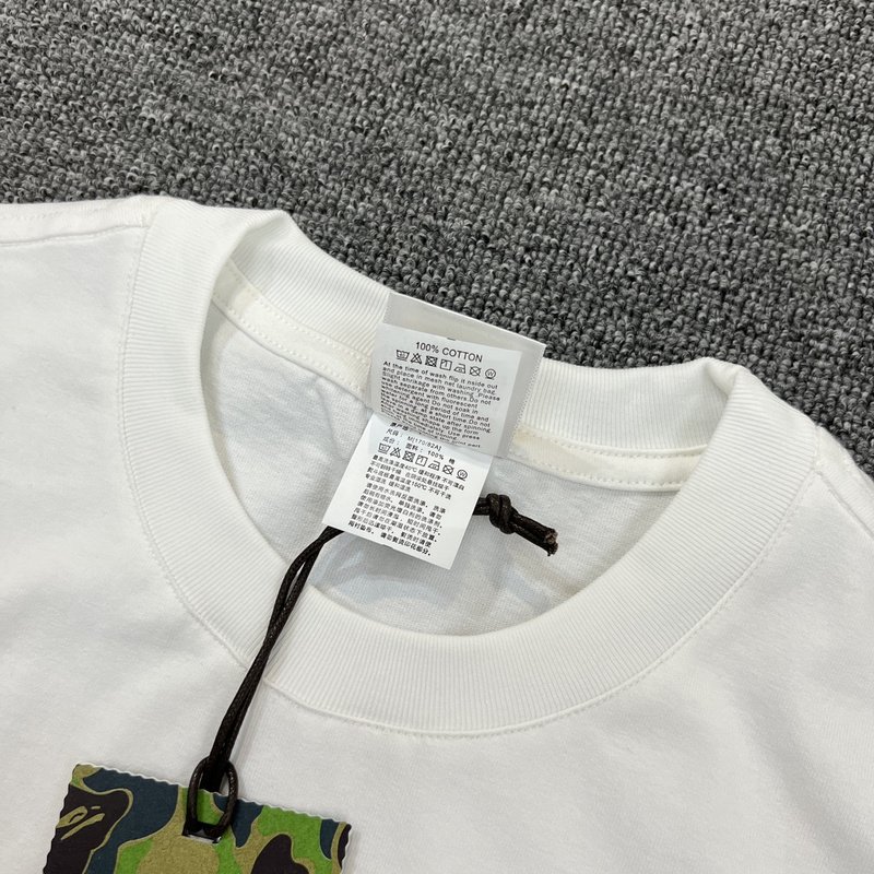Футболка A Bathing Ape With A Cool Print "White" фото № 4