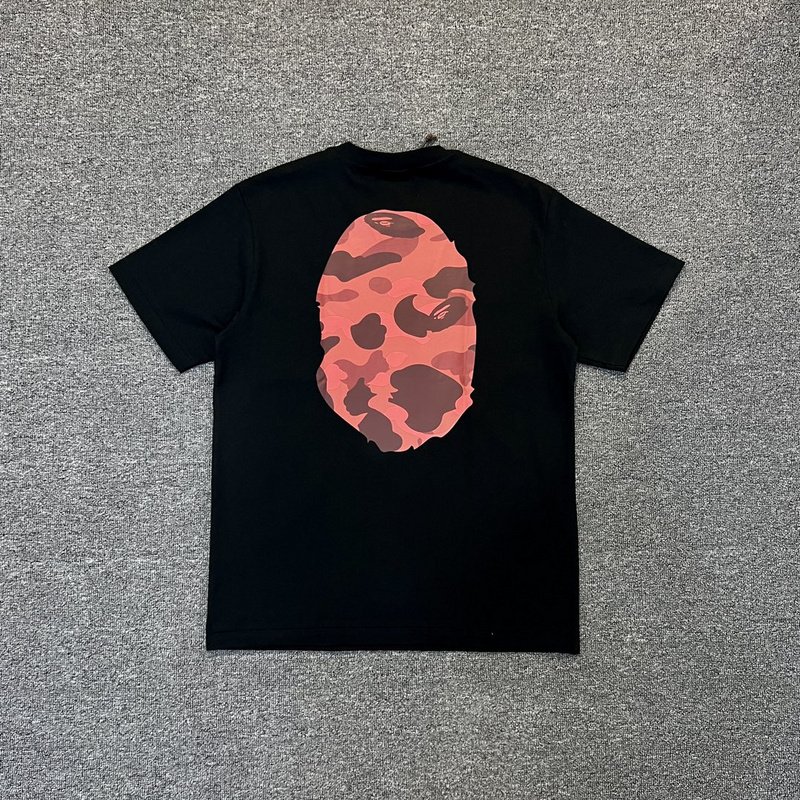 Футболка A Bathing Ape With Print On Both Sides "Black/Red" фото № 3