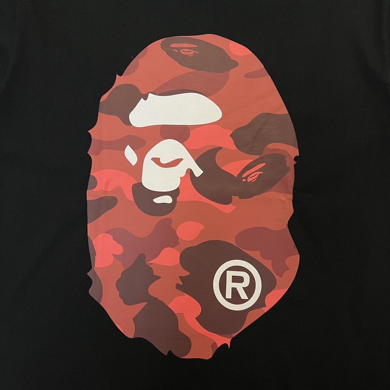 Футболка A Bathing Ape With Print On Both Sides "Black/Red" фото № 4