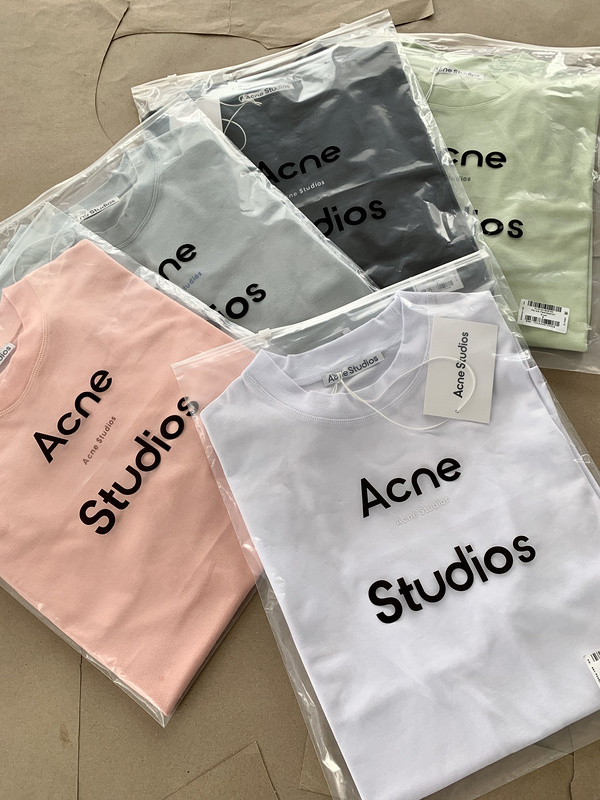 Футболка Acne Studios Short Sleeve Logo Text AS "White" фото № 8
