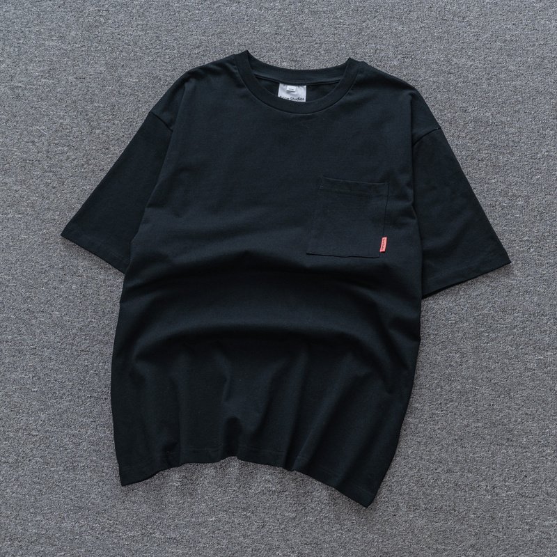 Футболка Acne Studios Logo Pocket "Black" фото № 2