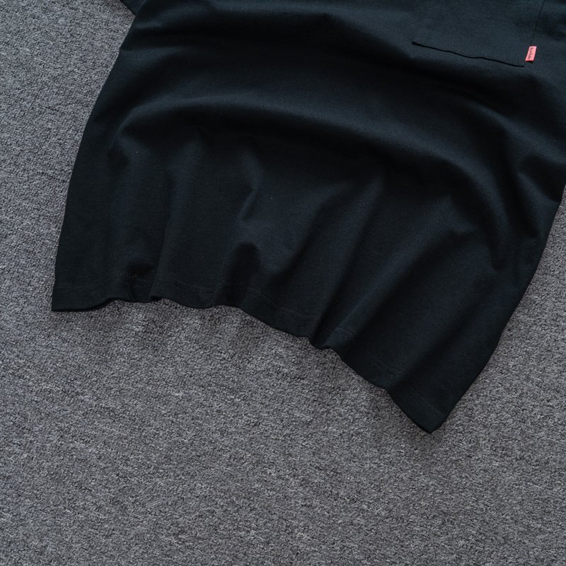 Футболка Acne Studios Logo Pocket "Black" фото № 6