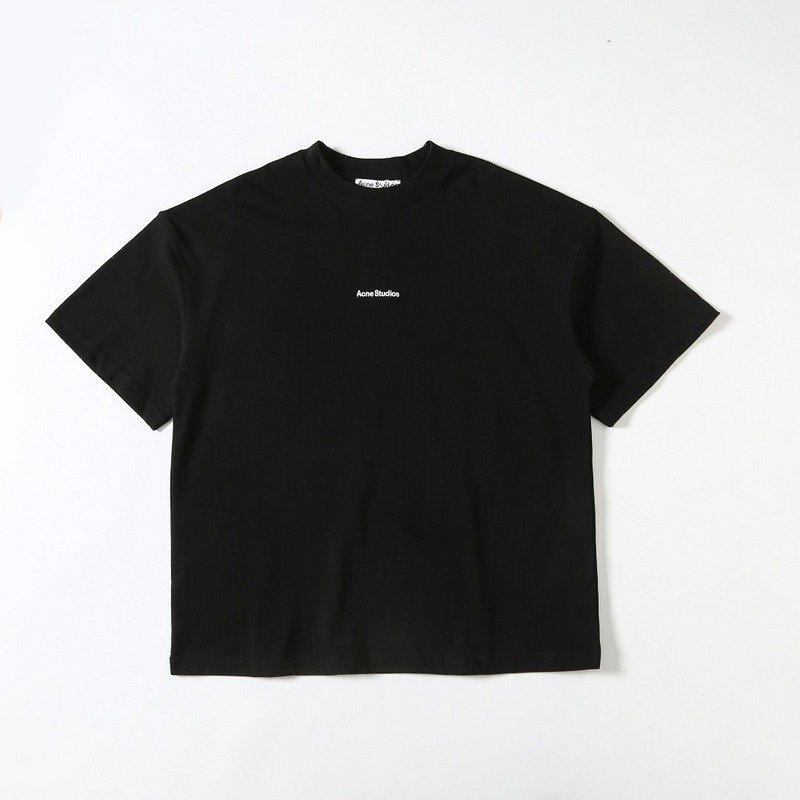 Футболка Acne Studios In The Usual Style With Logo "Black" фото № 2