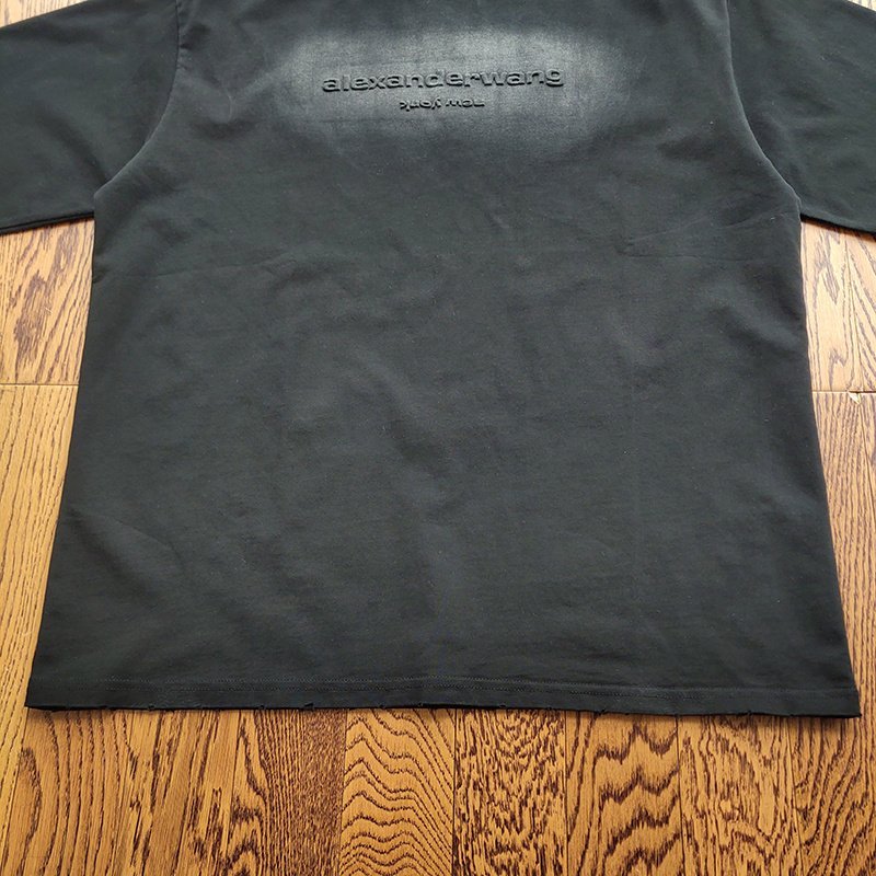 Футболка Alexander Wang With Glare From The Logo "Black" фото № 2