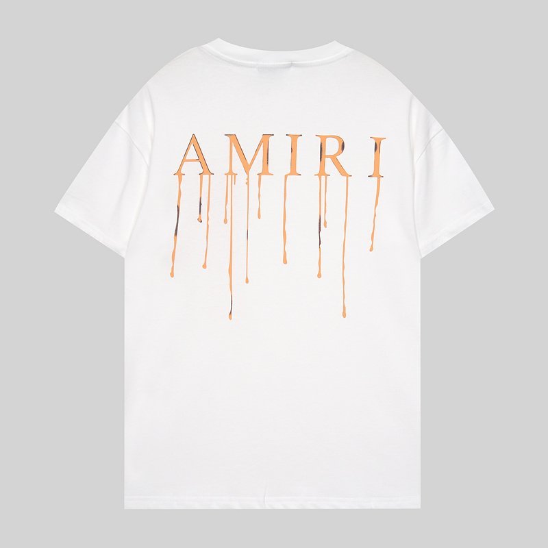 Футболка Amiri Flowing Logo "White" фото № 2