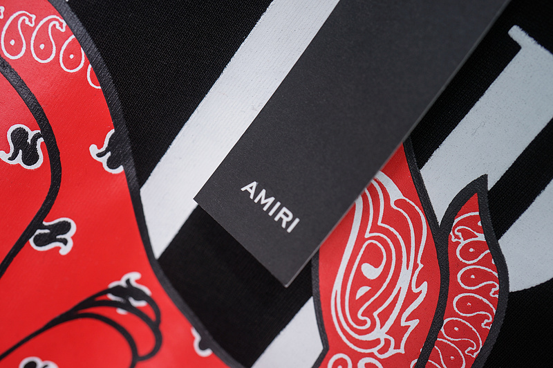 Футболка Amiri Logo And The Red Hare "Black" фото № 4