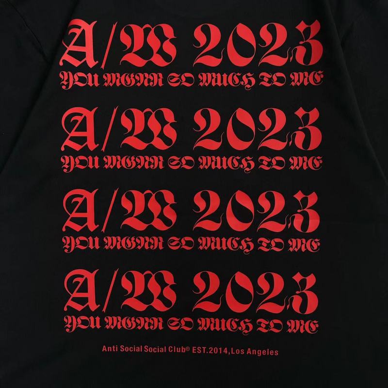Футболка Anti Social Social Club 2023 "Black" фото № 2