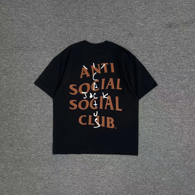 Футболка Anti Social Social Club X Cactus Jack Merch With Logo "Black" фото № 3