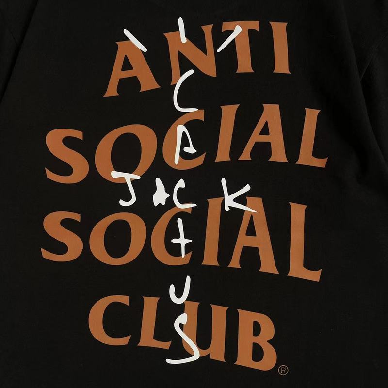 Футболка Anti Social Social Club X Cactus Jack Merch With Logo "Black" фото № 6