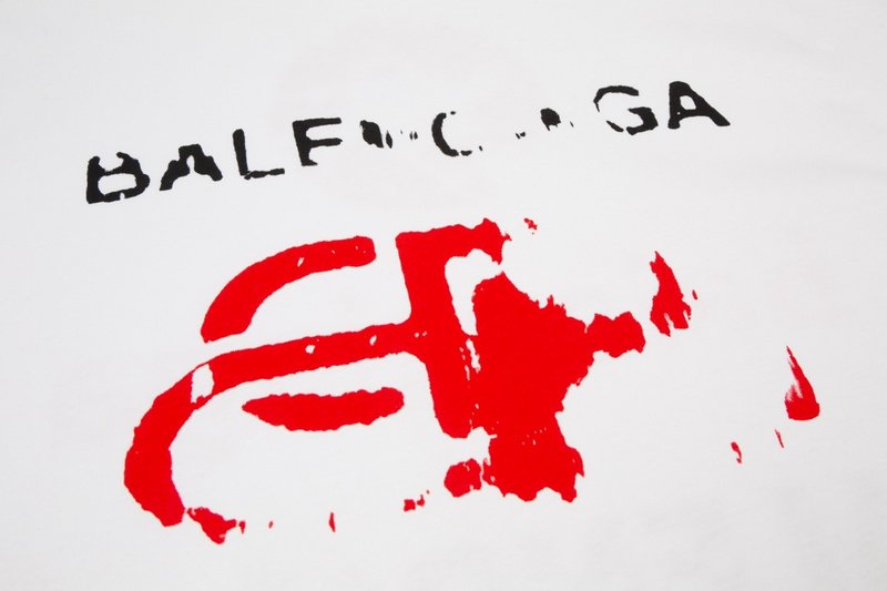 Футболка Balenciaga Imperfective Print "White" фото № 4