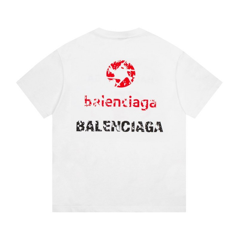 Футболка Balenciaga Imperfective Print "White" фото № 5