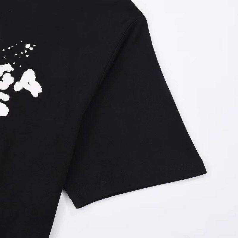 Футболка Balenciaga Sloppy Logo Style "Black" фото № 2