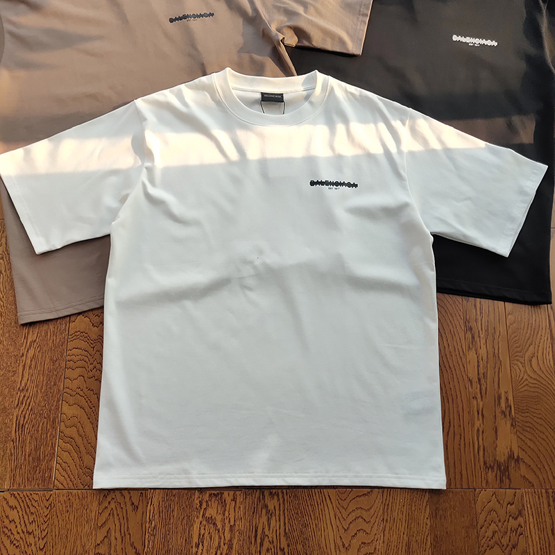 Футболка Balenciaga Logo Crossed Out "White" фото № 3