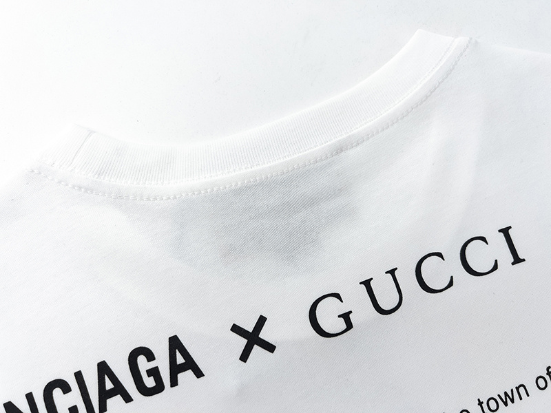 Футболка Balenciaga X Gucci With History "White" фото № 4