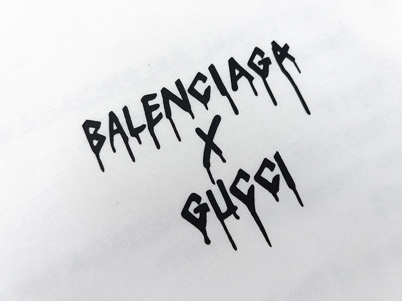 Футболка Balenciaga X Gucci With History "White" фото № 3