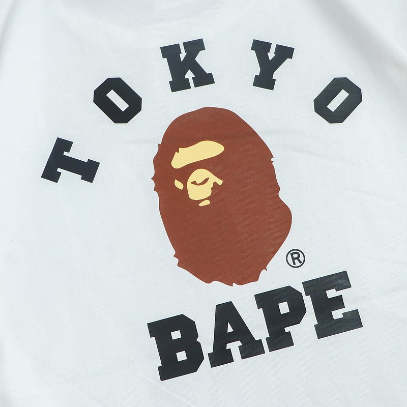 Футболка Bape Back Inscription Tokyo Bape "White" фото № 4